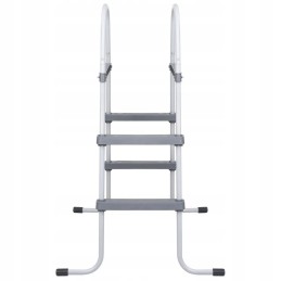 Plieninės baseino kopėčios, 120 cm, pilkos spalvos