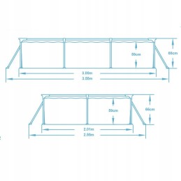 Terasest aiabassein 300 x 201 x 66 cm 15 in 1 bestway 56404