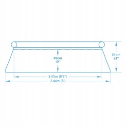 Išplečiamasis sodo baseinas 244 x 61 cm 9in1 bestway 5