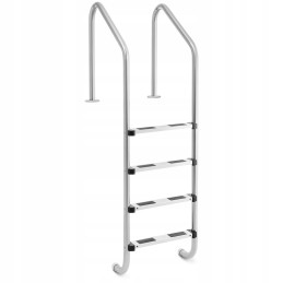 Baseino kopėčios, nerūdijančio plieno, 4 pakopos, 182x70