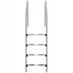 Baseino kopėčios, nerūdijančio plieno, 4 pakopos, 182x70