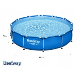 22in1 rėmo sodo baseinas 366x76 bestway