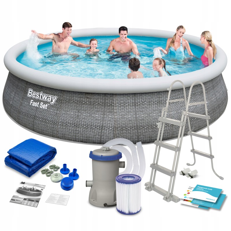 Išsiplečiantis sodo baseinas 457x107 cm bestway 57372