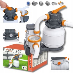 Smėlio siurblys baseinams 5678 lh bestway 58497 žarnų jungtys