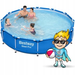 karkasinis sodo baseinas 366 x 76 cm rinkinys 15in1 bestway 56681