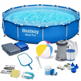 Plieninis sodo baseinas 366 x 76 cm rinkinys 15in1 bestway 56681