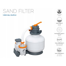 Bestway smėlio siurblys baseinui 5678 lh 58497