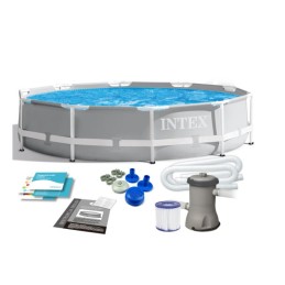 Plieninis sodo baseinas 305 x 76 cm rinkinys 15in1 intex 26702