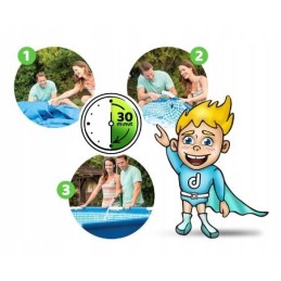 Plieninis sodo baseinas 305 x 76 cm rinkinys 15in1 intex 26702