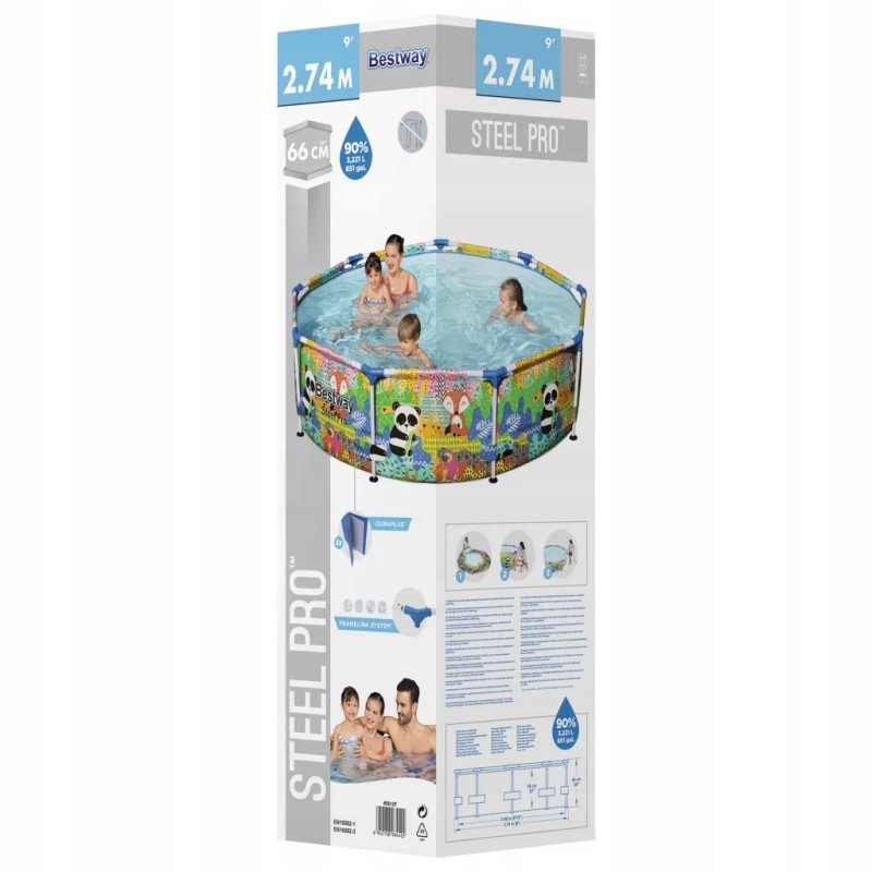 Bestway plieno pro max baseinas 274x66 cm