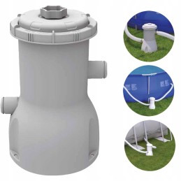 Sodo rėmo baseinas 360x76 enero siurblių komplektas