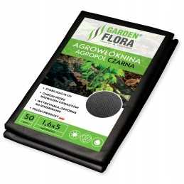 Juoda agrotekstilė 1,6x5m 50g žieminė, pavasario programėlė