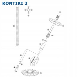 Pusiau automatinis dulkių siurblys Zodiac Contiki 2 baseinas