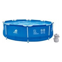 Ovalo rėmo baseinas su filtro siurbliu, 360x76cm