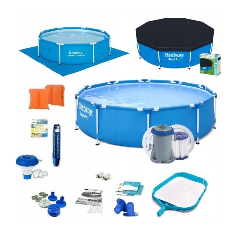 19in1 rėmo sodo baseinas 305x76cm bestway