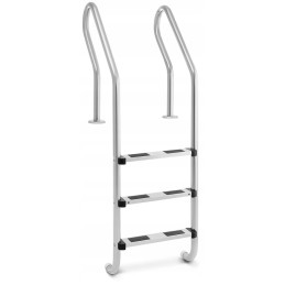 Nerūdijančio plieno baseino kopėčios, 3 pakopos, 1600 mm