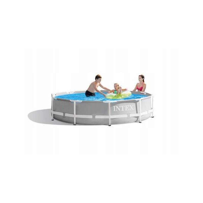 Prism frame garden pool 305x76 cm with pump 12v 26702gn