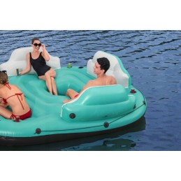 Inflatable island mattress 300 x 275 cm bestway 43407