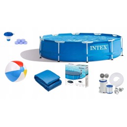 Sodo baseinas, rėmas, 305 x 76 cm, 4-in-1 komplektas