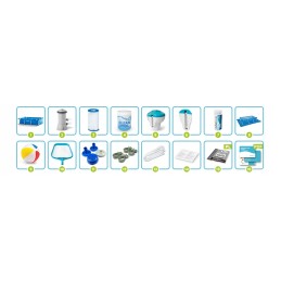 Plieninis sodo baseinas 220 x 150 x 60 cm rinkinys 15 in 1 intex 28270