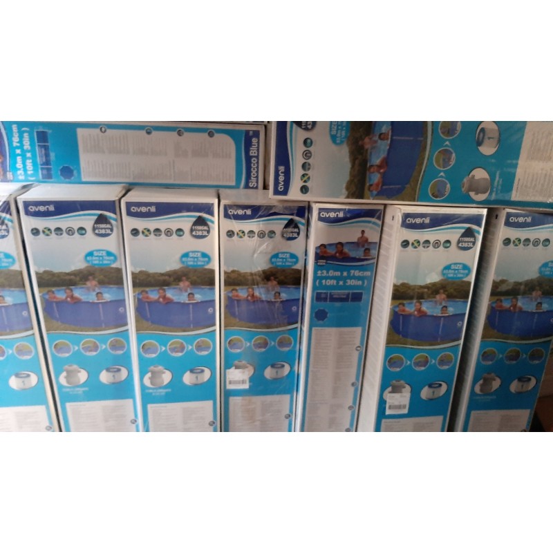 Avenli apvalus sodo rėmo baseinas 300 x 300cm siurblio filtrų rinkinys