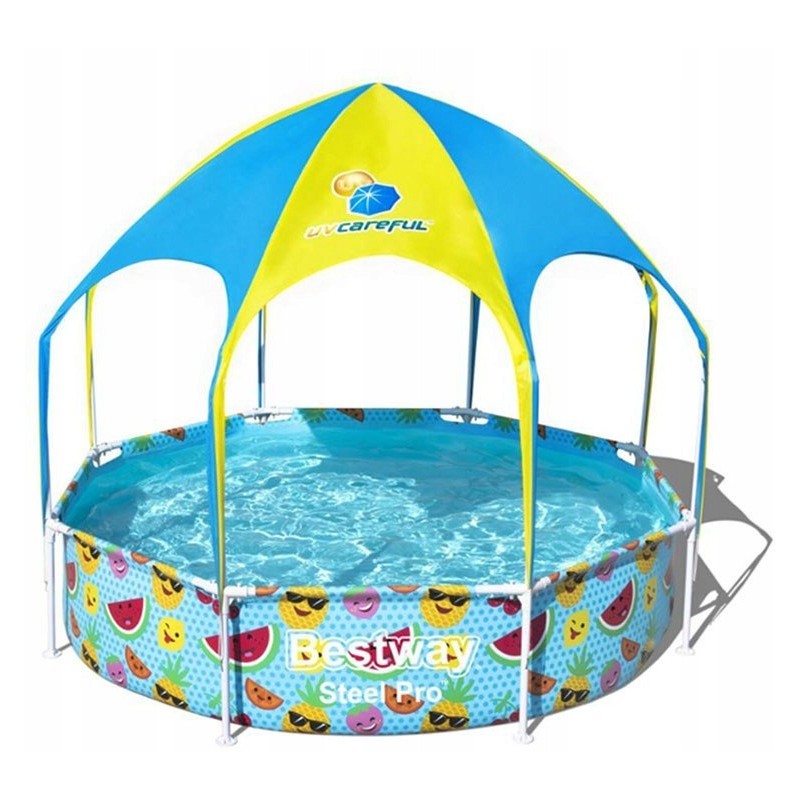 Žaidimų baseino rėmo baseinas 240 cm su stogeliu
