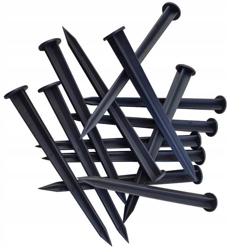 Universalūs kaiščiai plastikiniams vejos kraštams tvirtinti, 50 vnt