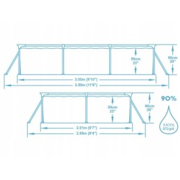 Terasest aiabassein 300x201x66 bestway 56411 komplekt 17in1 mudel 2024