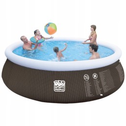 Laimingi žmonės apvalus išsiplėtimo baseinas 450 cm 106 cm