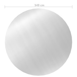 Sidabrinė baseino folija 549 cm pe