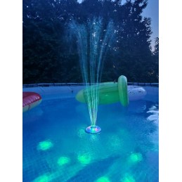 Plaukiojantis LED fontanas baseinui