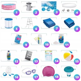 Plieninis sodo baseinas 244x76 intex 28292 rinkinys 19in1 modelis 2024