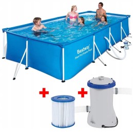 Bestway sodo rėmo baseinas 4x2x0 81 PVC xxl