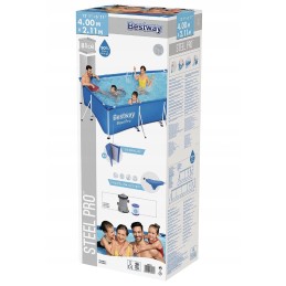 Bestway sodo rėmo baseinas 4x2x0 81 PVC xxl