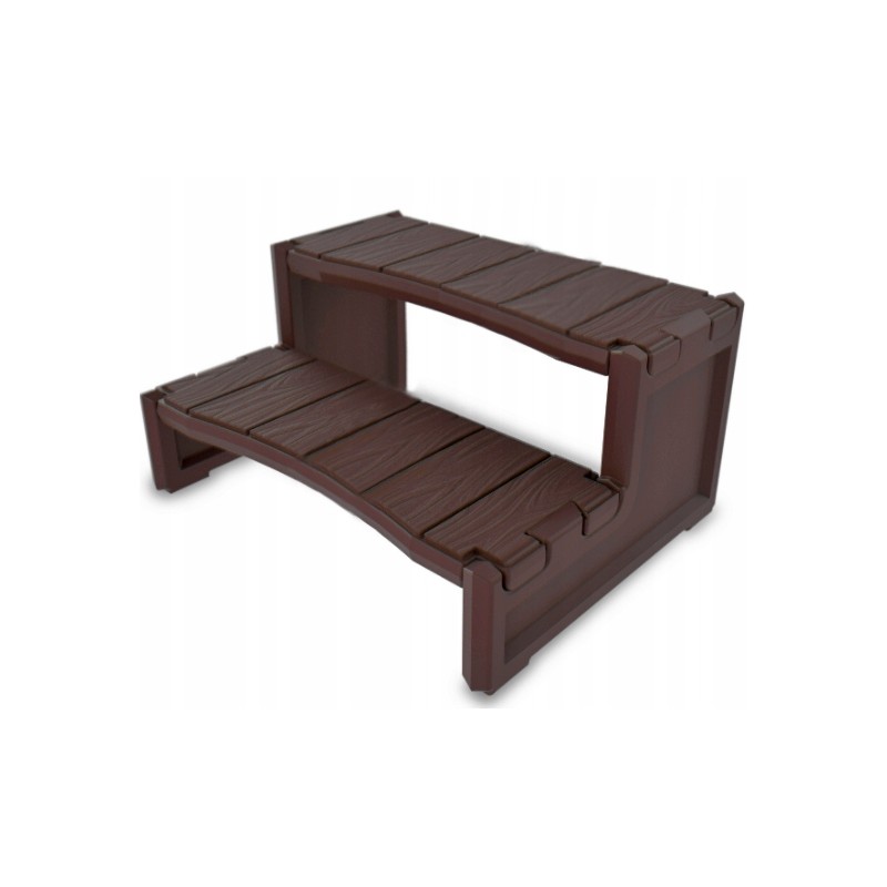 Šoniniai laipteliai kavai SPA sūkurinėje vonioje