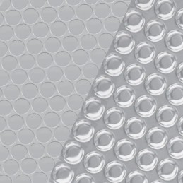 Vidaxl sidabrinė baseino danga 975 x 488 cm PE