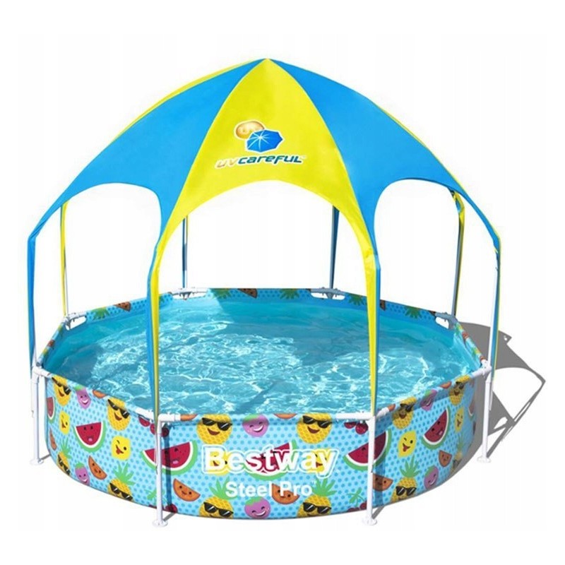 Žaidimų baseino rėmo baseinas 240 cm su stogeliu