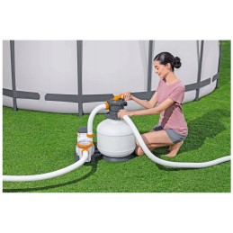 Bestway 58486 smilšu filtra sūknis peldbaseiniem 11355l h šļūteņu savienotāji