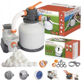 Bestway smėlio siurblys 5678l h 58497 naminiai kamuoliukai