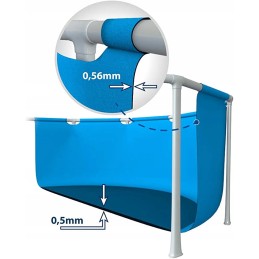 Plieninis sodo baseinas 300 x 200 x 75 cm intex 28272