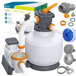 Smilšu filtra sūknis peldbaseiniem 11355l h bestway 58486