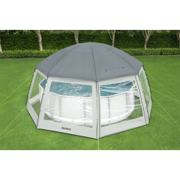 Sodo paviljonas 488x488cm baseino pavėsinės palapinės folija bestway 58612