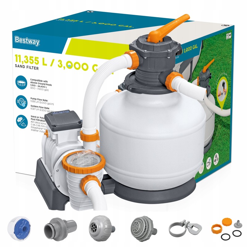 Baseino smėlio siurblys 11355 lh bestway 58486