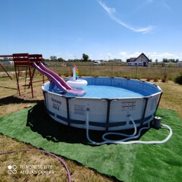 Plieninis baseinas 14 pėdų 427 x 84 cm plieno pro max bestway