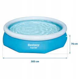 57270 išsiplėtimo baseinas 305 sodo siurblys bestway