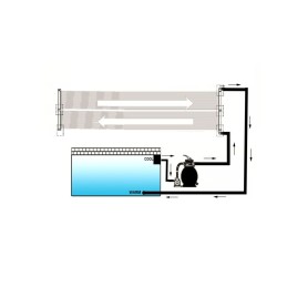 Vidaxl saulės šildytuvas baseinui, skydelis 80x620 cm