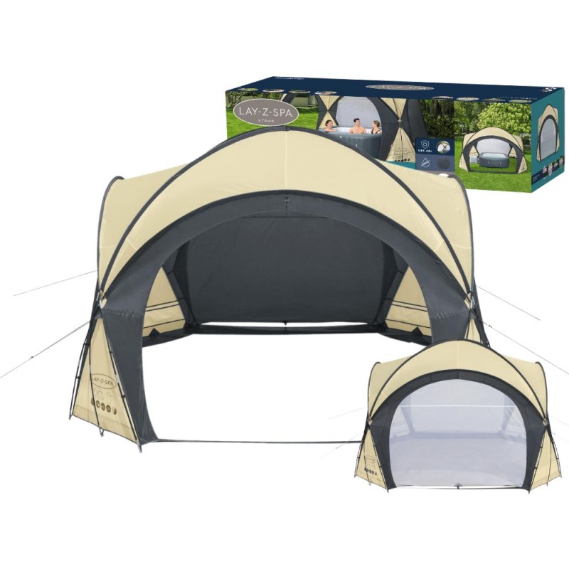 Pavėsinė ant stogo SPA palapinė baseinas 390x390x225 bestway 60305 modelis 2024