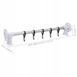 Vidaxl baseino uždengimo volelis su plastikiniu pagrindu 313996