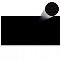 Floating solar foil made of pe 1000x500 cm black blue