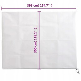 Neaustiniai sodo apsauginiai gaubtai su užtrauktukais, 2 vnt., 70 g/m², 3,93x3 m